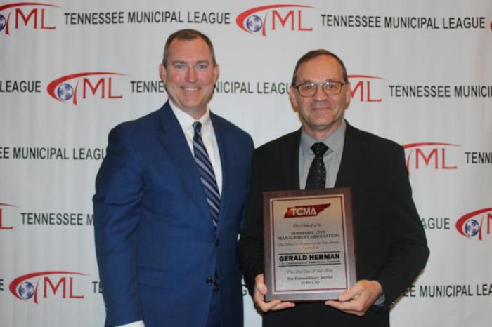 Gerald Herman TCMA City Manager of the Year