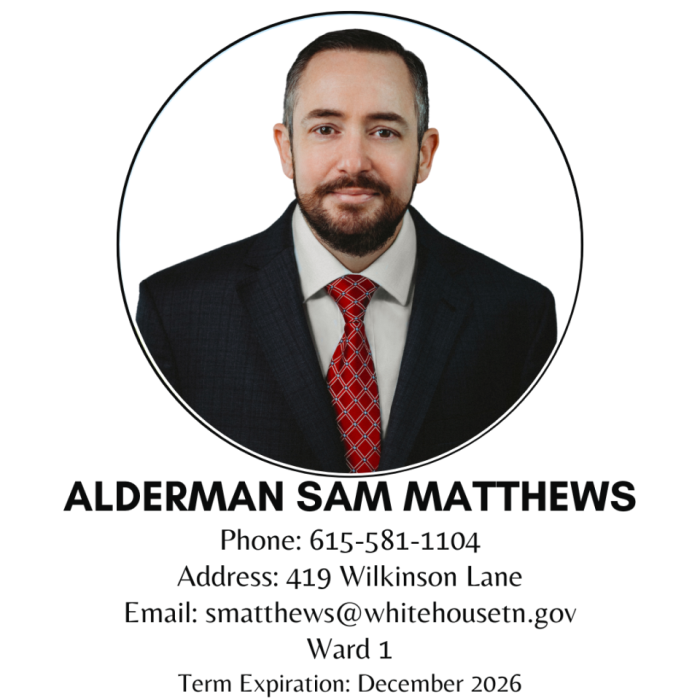Alderman Matthews 2025